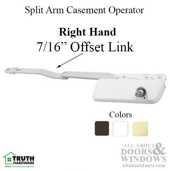 Truth® Ellipse split arm Dyad operator, 7/16Inch offset Link, Right Hand