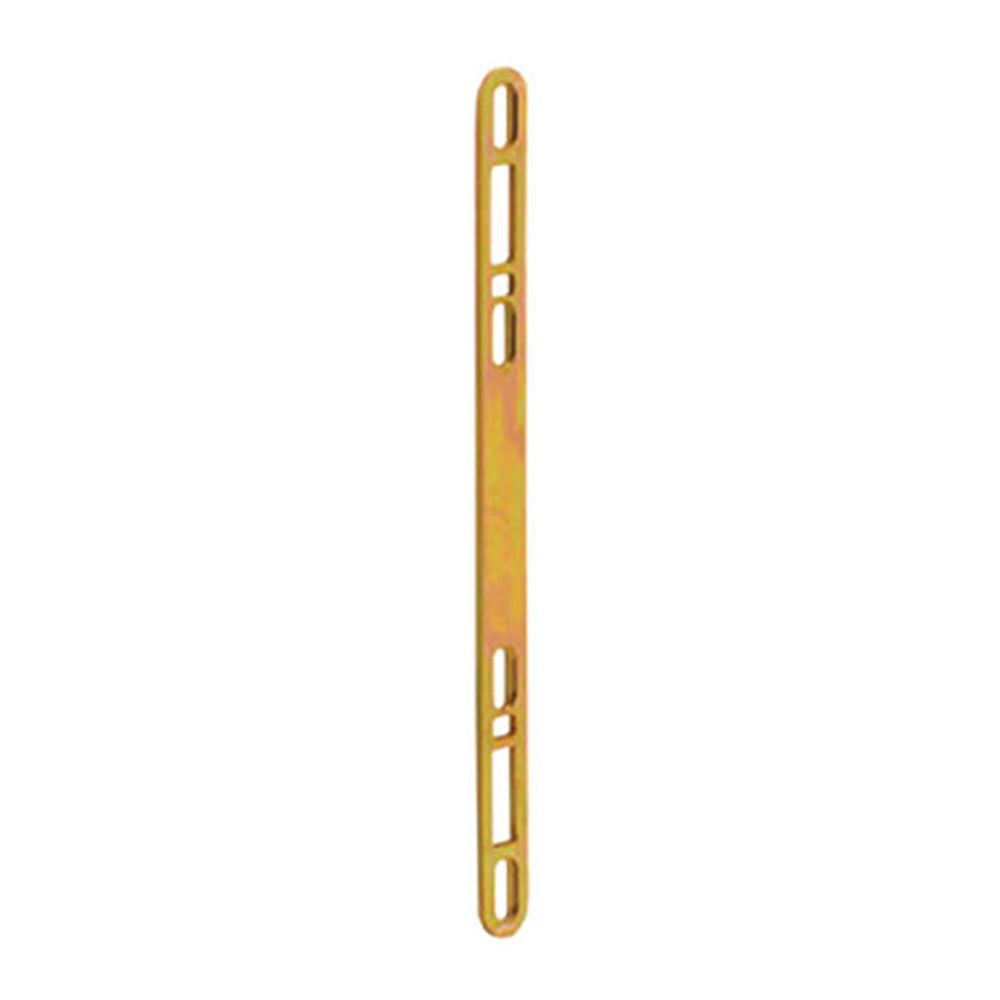 3/4" x 10" Dual Point Flat Strike Plate – Yellow Dichromate Steel