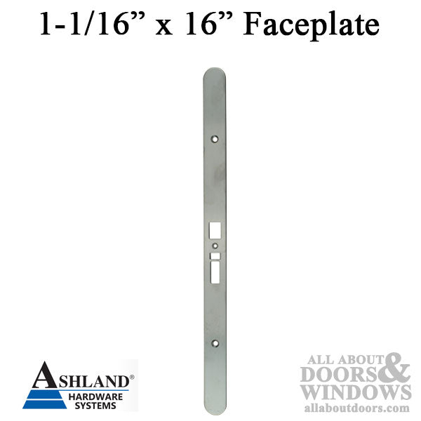 Ashland Concealed Rod Face Plate 1-1/16" x 16" Stainless Steel