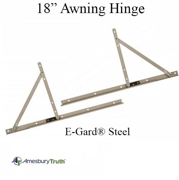Awning Window Hinge And Track Pairs 18 - E-Gard® Steel Hardware
