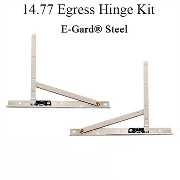 Truth 14.77 Series Egress Casement Window Hinge & Arm Kit 2-9/32 Opening- E-Gard® Steel Hardware