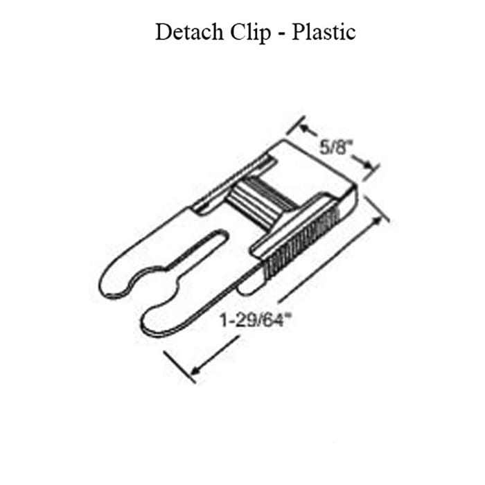 Black Plastic Detach Clip for Truth Maxim & Encore Awning Windows
