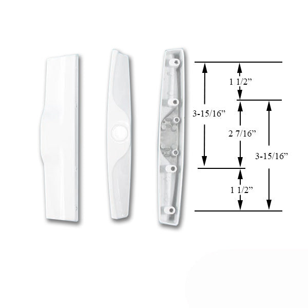 Outside Pull 3.94 / 3-15/16 Screw Hole Pattern - Choose Color Hardware