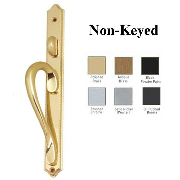 Inspirations Narrow Active Non-Keyed Sliding Door Handle - Choose Color Hardware