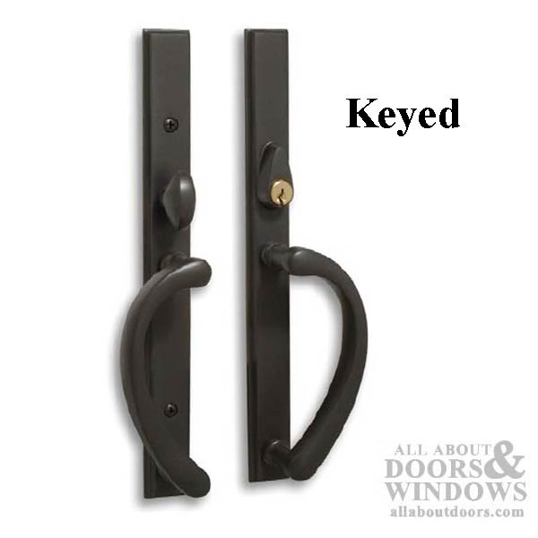 Expressions 1.25 X 12 Square Keyed Entry Sliding Door Handle Hardware