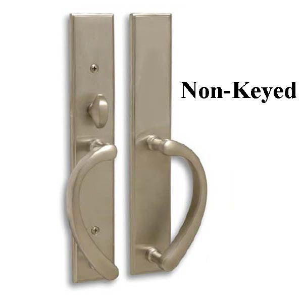 Expressions Wide Square Top Non-Keyed Sliding Door Handle Hardware