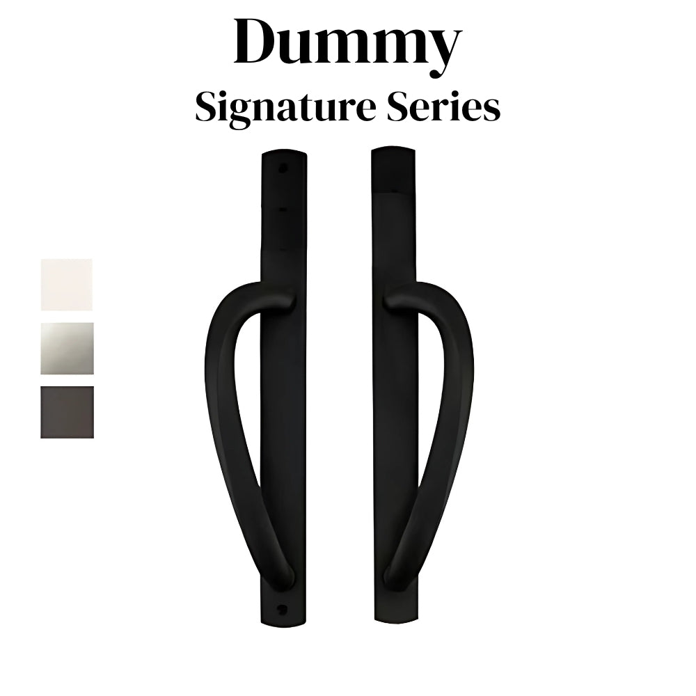 Truth Dummy curved top sliding Door Handleset Trim - Faux Oil Rubbed Bronze