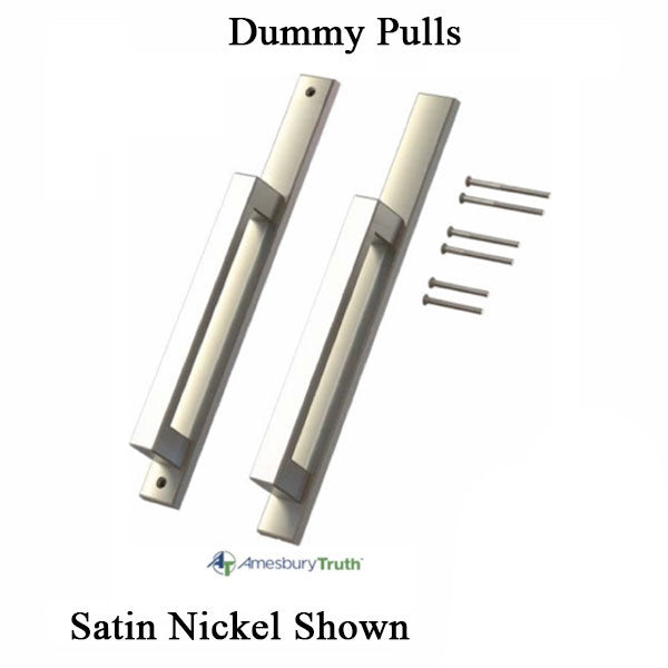 4068 Inline Door Handle Fixed Dummy - Black Hardware