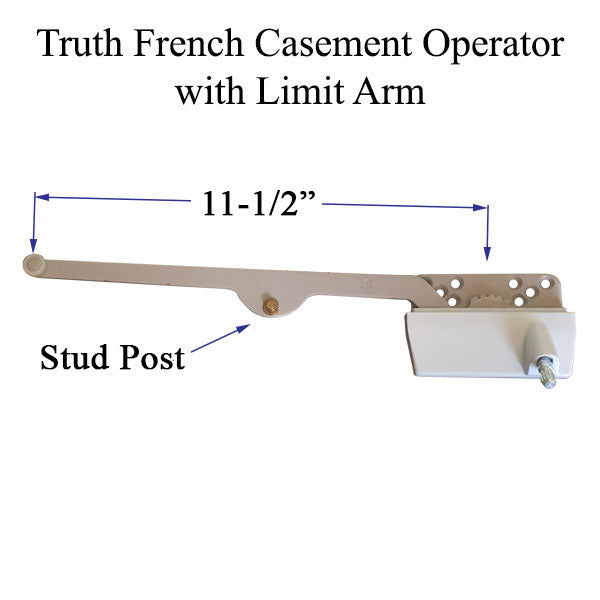 French Casement Operator 11-1/2 Limit Arm Hardware