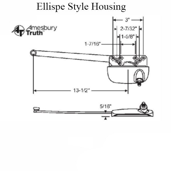 15.32 Ellipse 13-1/2 Lh Hardware