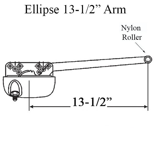 Truth 15.32 Ellipse 13-1/2 Straight Arm Casement Operator Right Hand Eg Hardware