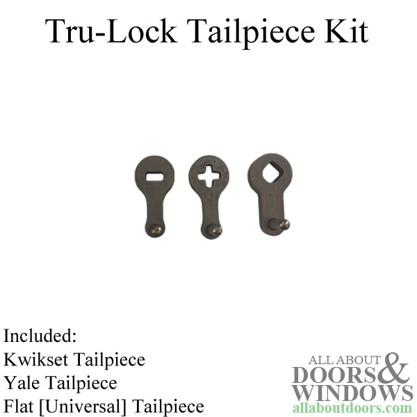 Tru-Lock Deadbolt Tailpiece Kit – Universal, Kwikset, Yale (Set of 3)