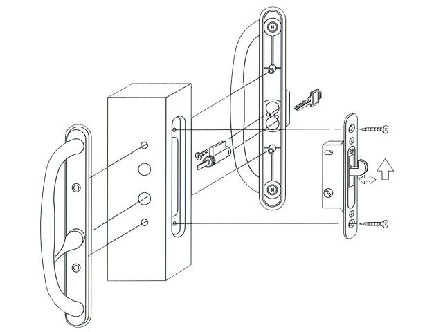 Mortise Lock Face Plate Wide 5-3/8 Inch Hole Spacing Hardware