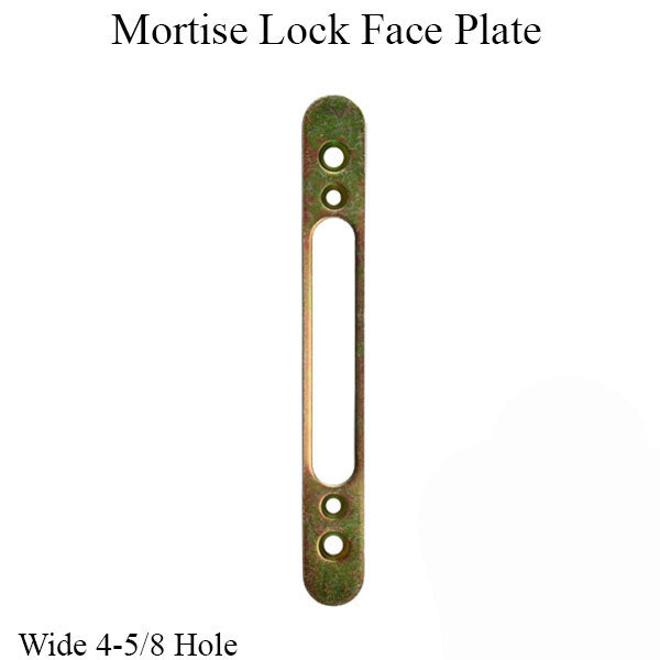 Mortise Lock Face Plate Wide 4-5/8 In. Hole Hardware