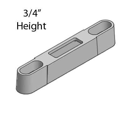 Strike / Keeper Raised 3/4 In. Single Point Sliding Door Hardware