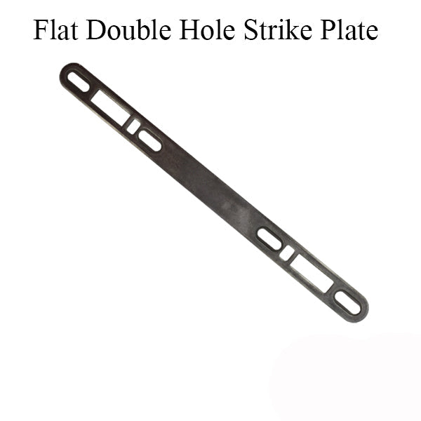 Flat Strike / Keeper Dual Point Double Hole 3/4 X 10 - Stainless Steel Hardware