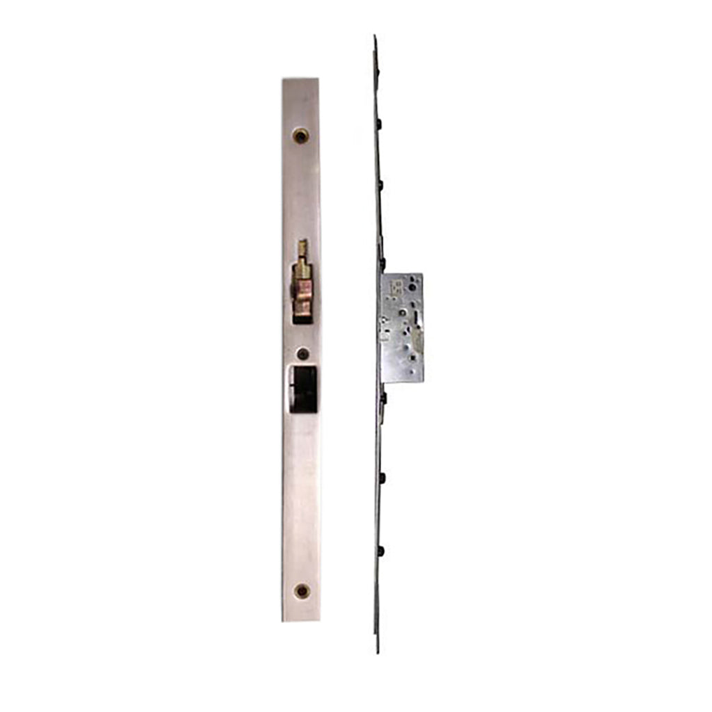Passive PAS8 60/92 Multi-Point Door Lock for Double Doors with Astragal – Stainless Steel