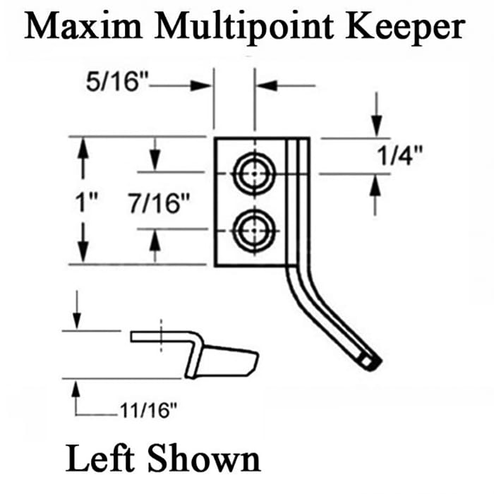 Keeper, Maxim Multipoint Lock Truth® # 31217 Left Hand