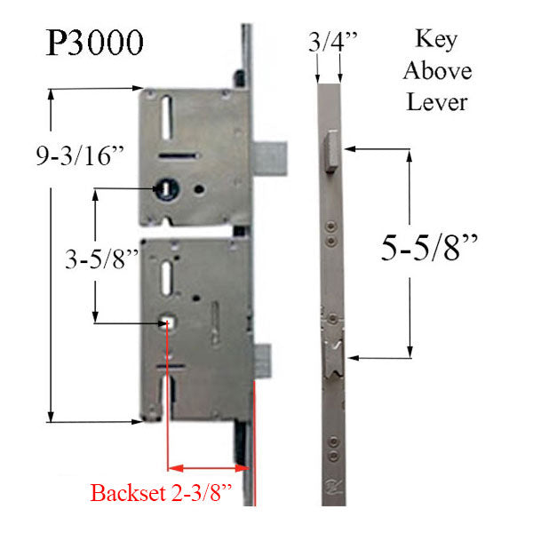 P3000® Deadbolt Gearbox Lock Case 60/92 Replacement