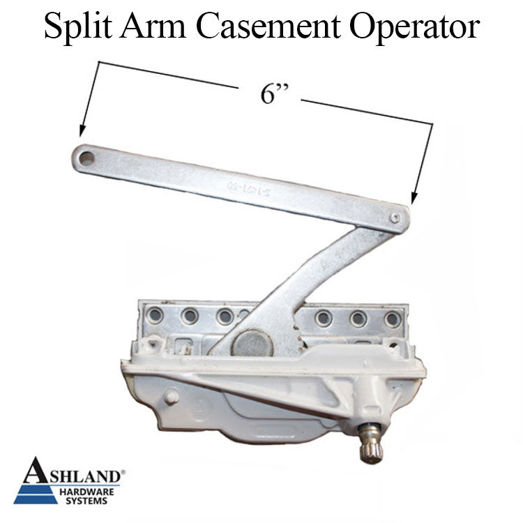 Left Hand 6-1/16" Link Stainless Steel Casement Operator – Ashland Optima Dyad Split Arm
