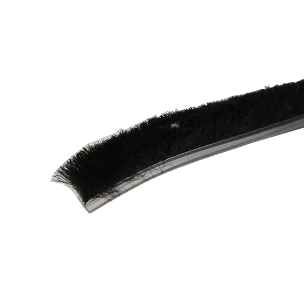 Weatherstrip .187" Backing .320" Pile Black – Door & Window Seal