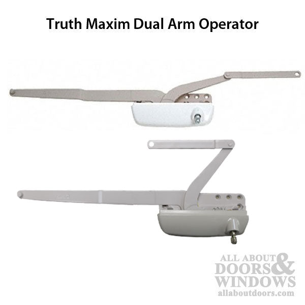 Truth® Maxim Dual Arm Operator, Hurd Casement LH - Choose Color