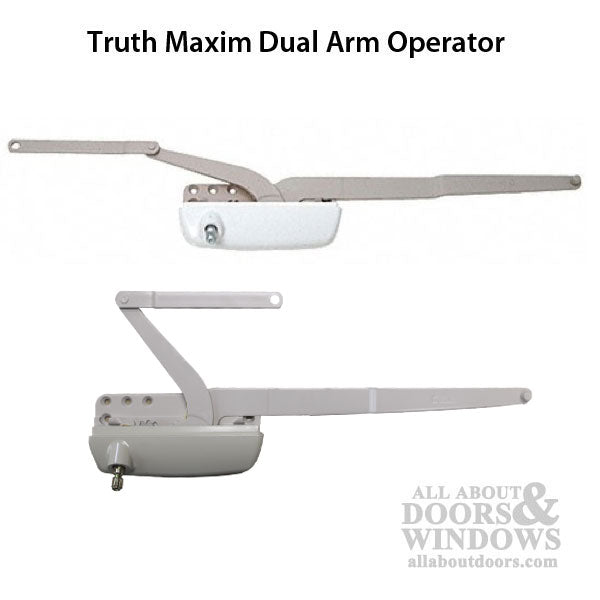 Truth® Maxim Dual Arm Operator, Casement RH - Choose Color