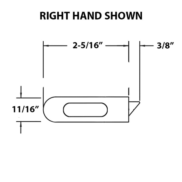 Metal Tilt Latch, Top/Upper Sash, Choose Handing/Color