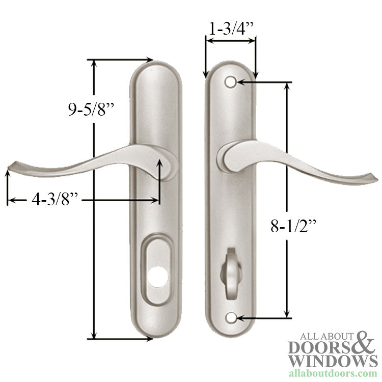 Active Handleset 400B RH Cambridge multipoint lock trim