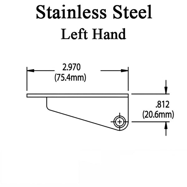 Truth 12784 Casement Sash Bracket Stud Post with Snap Ring