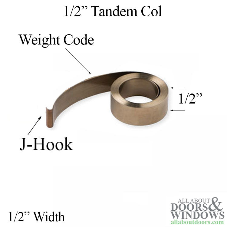 DL #6 1/2" Constant Force Balance Coil Spring for Tilt Windows