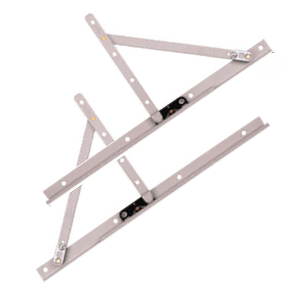 Truth 14" Casement Hinge Pair, 6-15/16" Opening, Stainless Steel