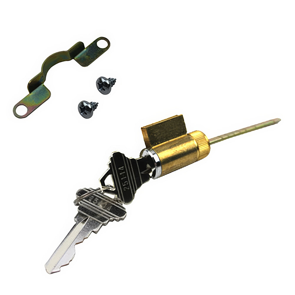 Schlage 5-Pin SC1 Key Cylinder, Chrome, Breakaway Tailpiece for Weather Shield Patio Door