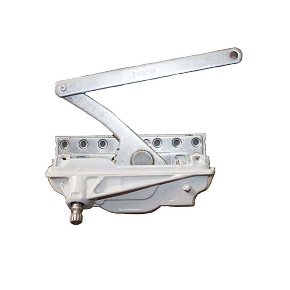 Right Hand Ashland Optima Dyad Split Arm Casement Operator, 6-1/16" Link, Stainless Steel
