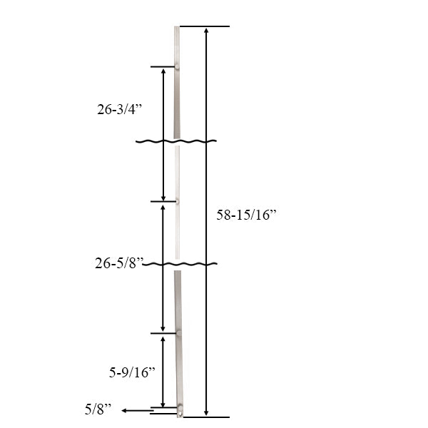 58.9" Truth® 4 Roller Tie Bar for Casement Window Multipoint Locks