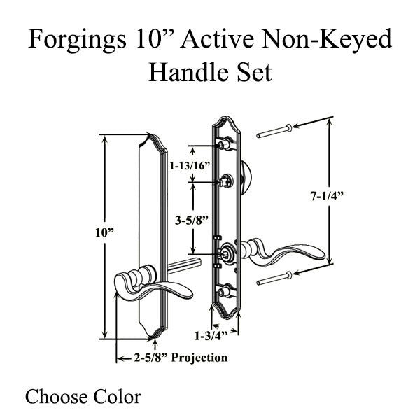 Forgings 10 Round Top Active Non-Keyed Handle Set Hardware