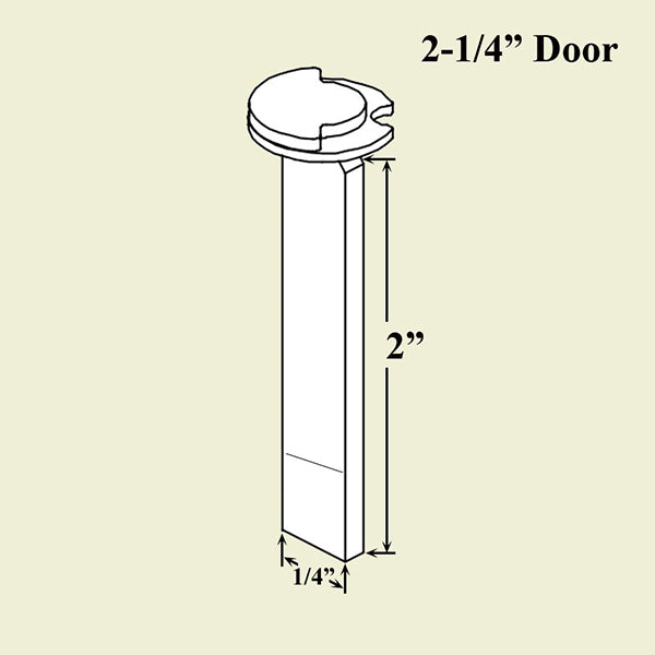 Ashland Tail Piece Assembly For 1-3/4 Or 2-1/4 In. Thick Door Hardware