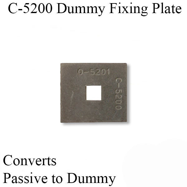 C-5200 Fixing Plate 1-7/16 In. X 1-5/16 - Converts Passive To Dummy Hardware