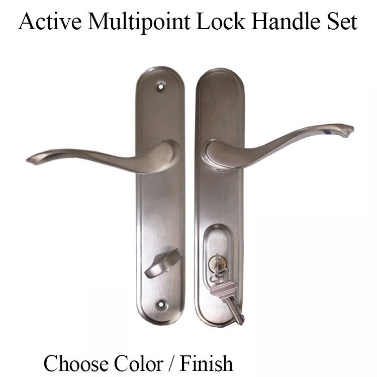 Active Handleset 400B Rh Cambridge Multipoint Lock Trim Hardware