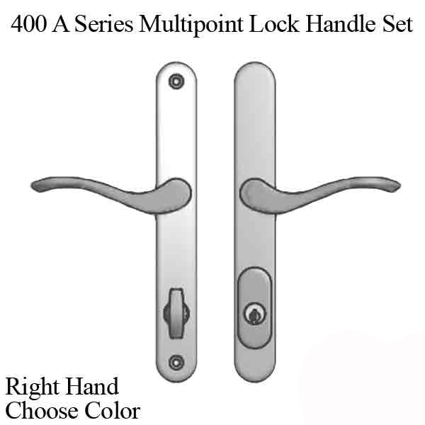 Active Handle Set 400 A Series Multi-Point Lock Trim - Right Hardware