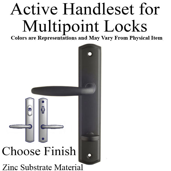 Active Keyed Handle Set 800C - For Multipoint Locks Zinc Material Choose Finis Hardware