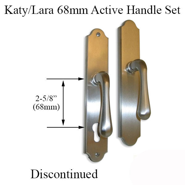 Katy Lever Lara 68Mm Backplate Active Handleset - Oil Rubbed Bronze Hardware