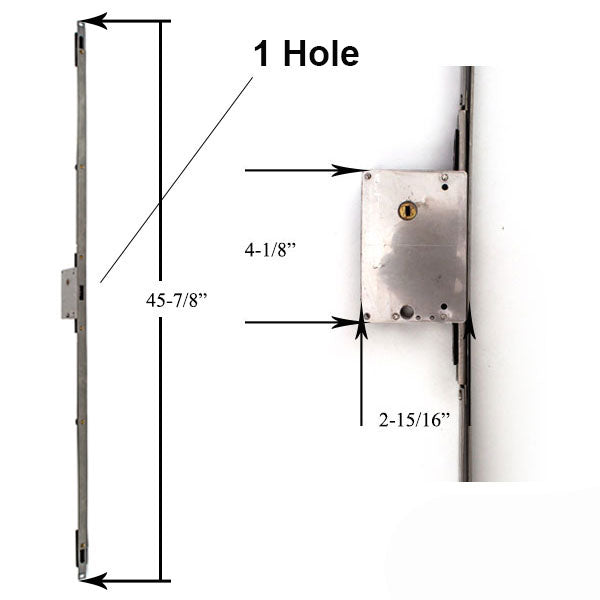 Center Lock Assembly For 3 Point Sliding Door Lock Xm-50 Hardware