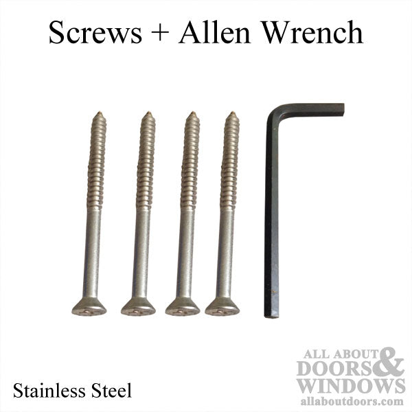 V200® Hinge Hardware Kit – #10 x 2-1/2" Screws & Allen Wrench