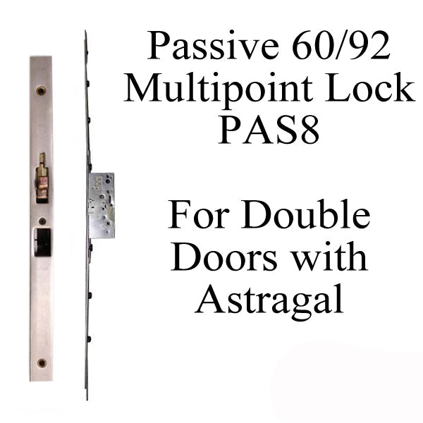 Passive Pas8 60/92 With Astragal Multi-Point Door Lock - Ss Hardware