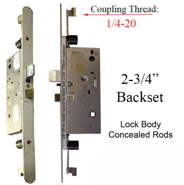 Active Concealed Multi-Point Lock Rod 70/92 Radius Faceplate Hardware