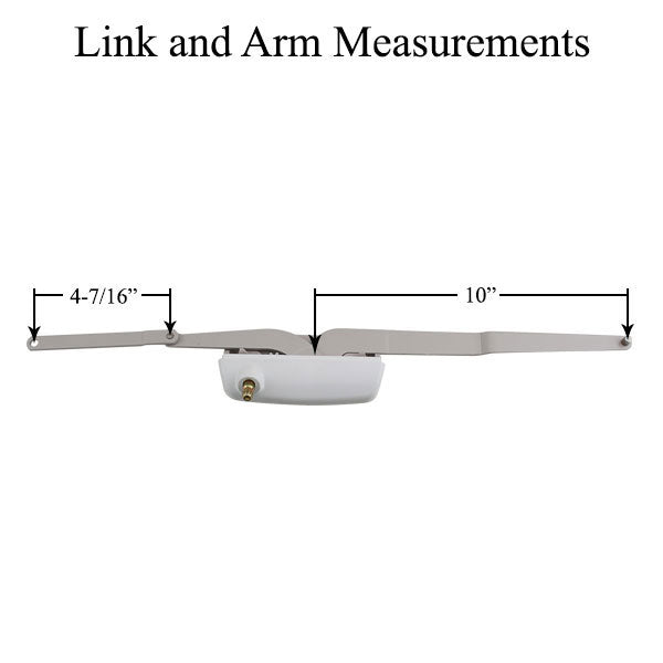 Truth Maxim Dual Arm Operator Casement Rh - Choose Color Hardware