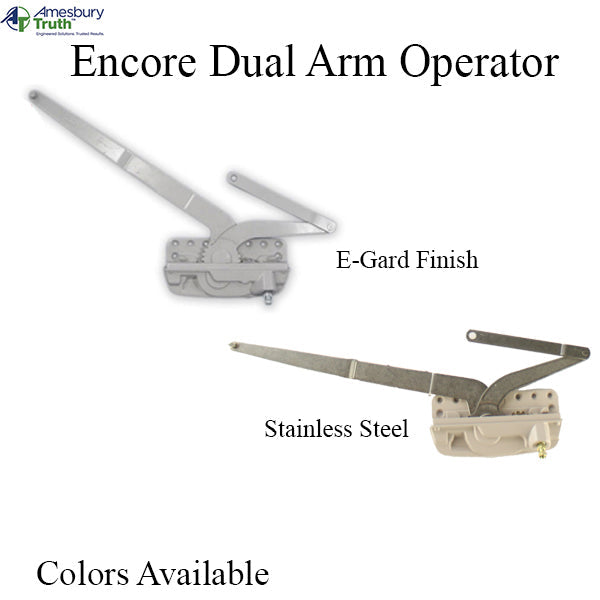 Truth Encore Dual Arm Casement Operator With Stud Left Hand Hardware