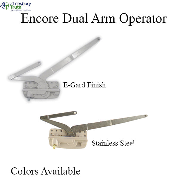 Truth 50.10 Encore Dual Arm Casement Operator With Stud Right Hand Hardware