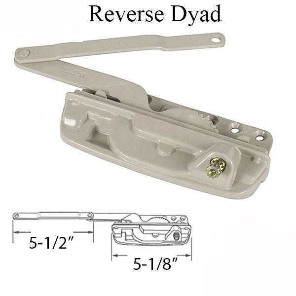 Sill Mounted Reverse Dyad Casement Operators - Right Hand Hardware